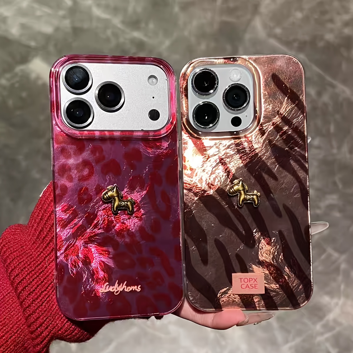 3D Printing Case - غطاء هاتف متطور بطبعة الفهد ثلاثية