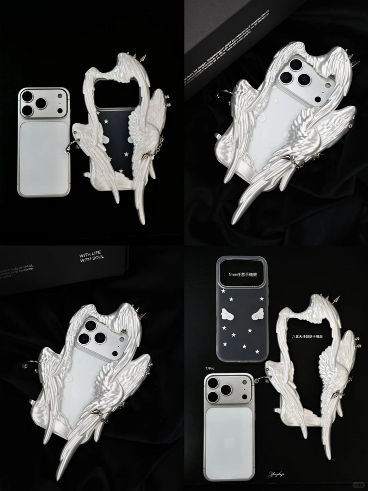 3D Printing Case - حافظة هاتف Y2k بتصميم ملاك سداسي