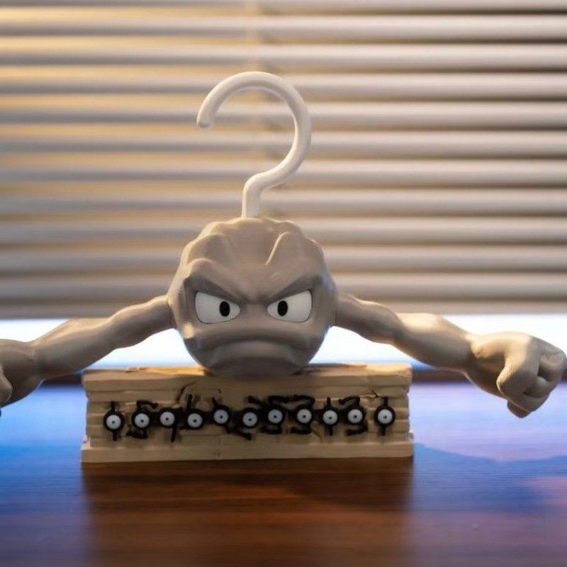 3D Printing Action Figure - شماعات ملابس إبداعية بتصميم أنمي مضحك،