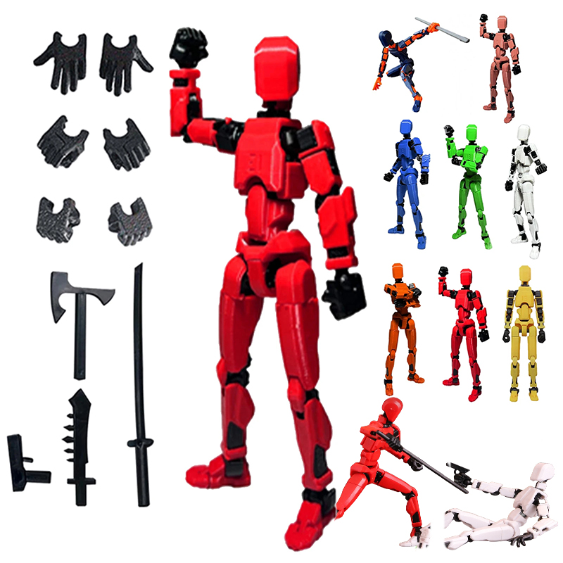 3D Printing Action Figure - دمية متحركة بـ 13 مفصلًا قابلة