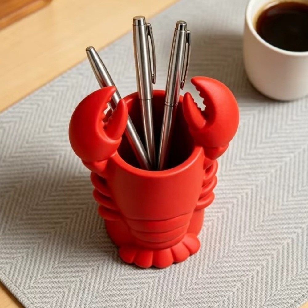 3D Printing Cafe - حامل أقلام على شكل جراد البحر