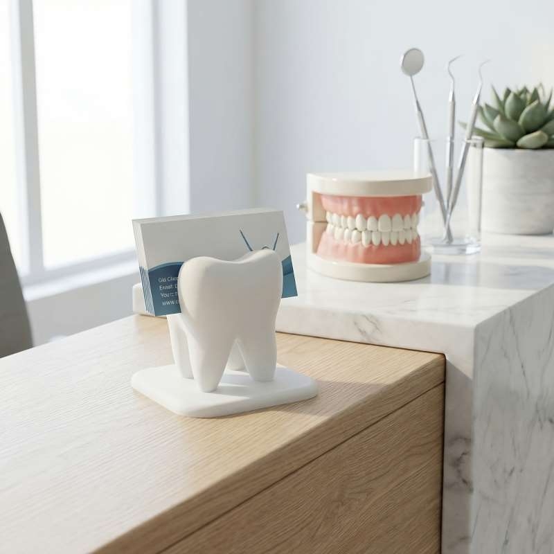 3D Printing Holder - حامل بطاقات عمل على شكل سن