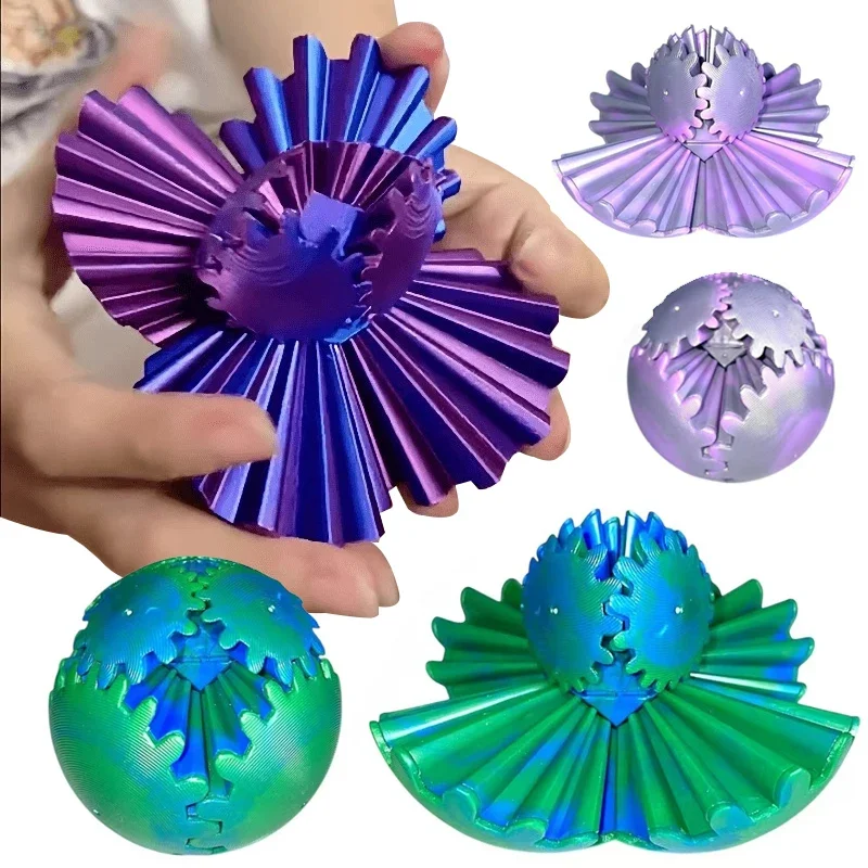 لعبة فيدجيت كروية ثلاثية الأبع - مراجعة 3D Printing Gears وسعره