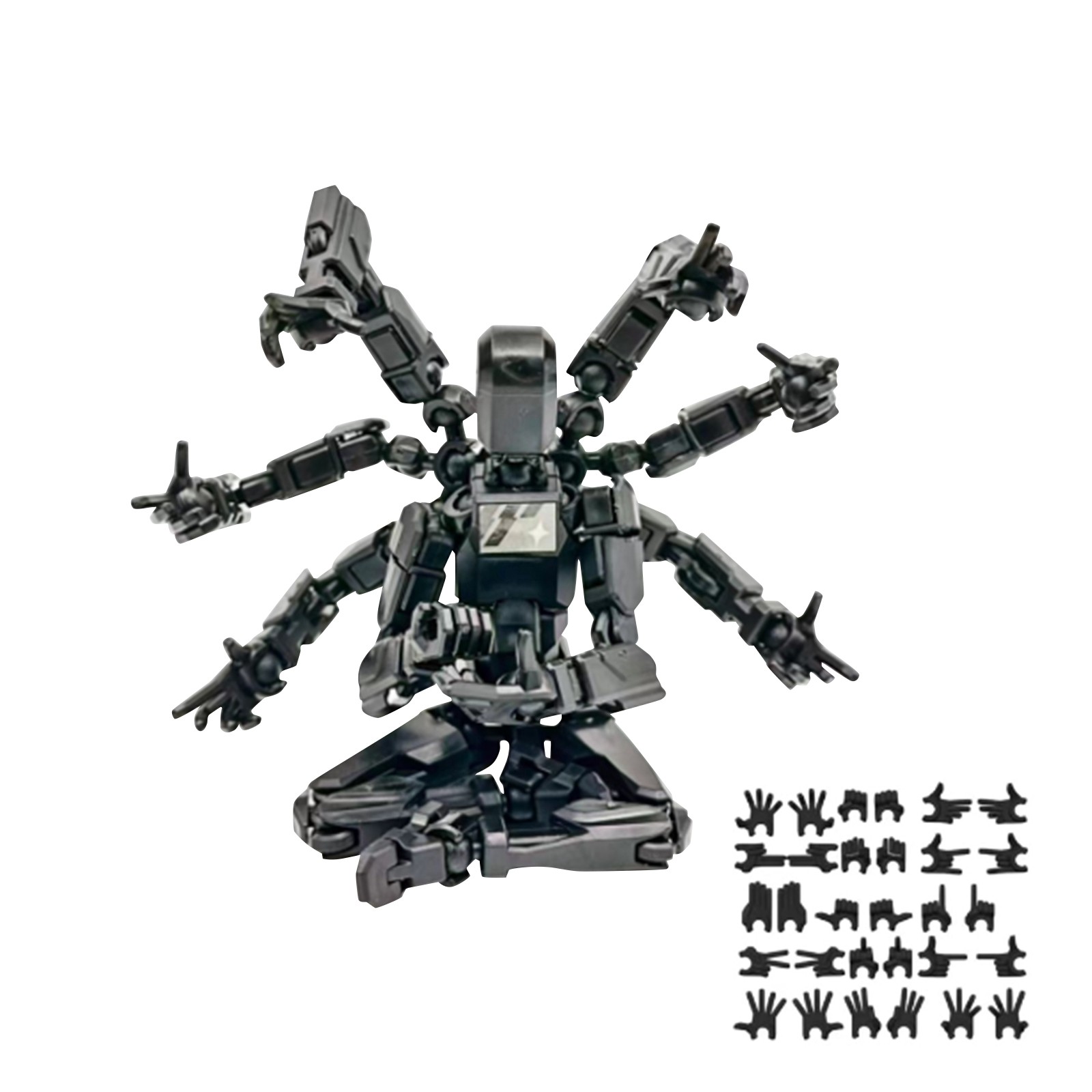 روبوت متحرك متعدد المفاصل مع 8 - مراجعة 3D Printing Action Figure وسعره