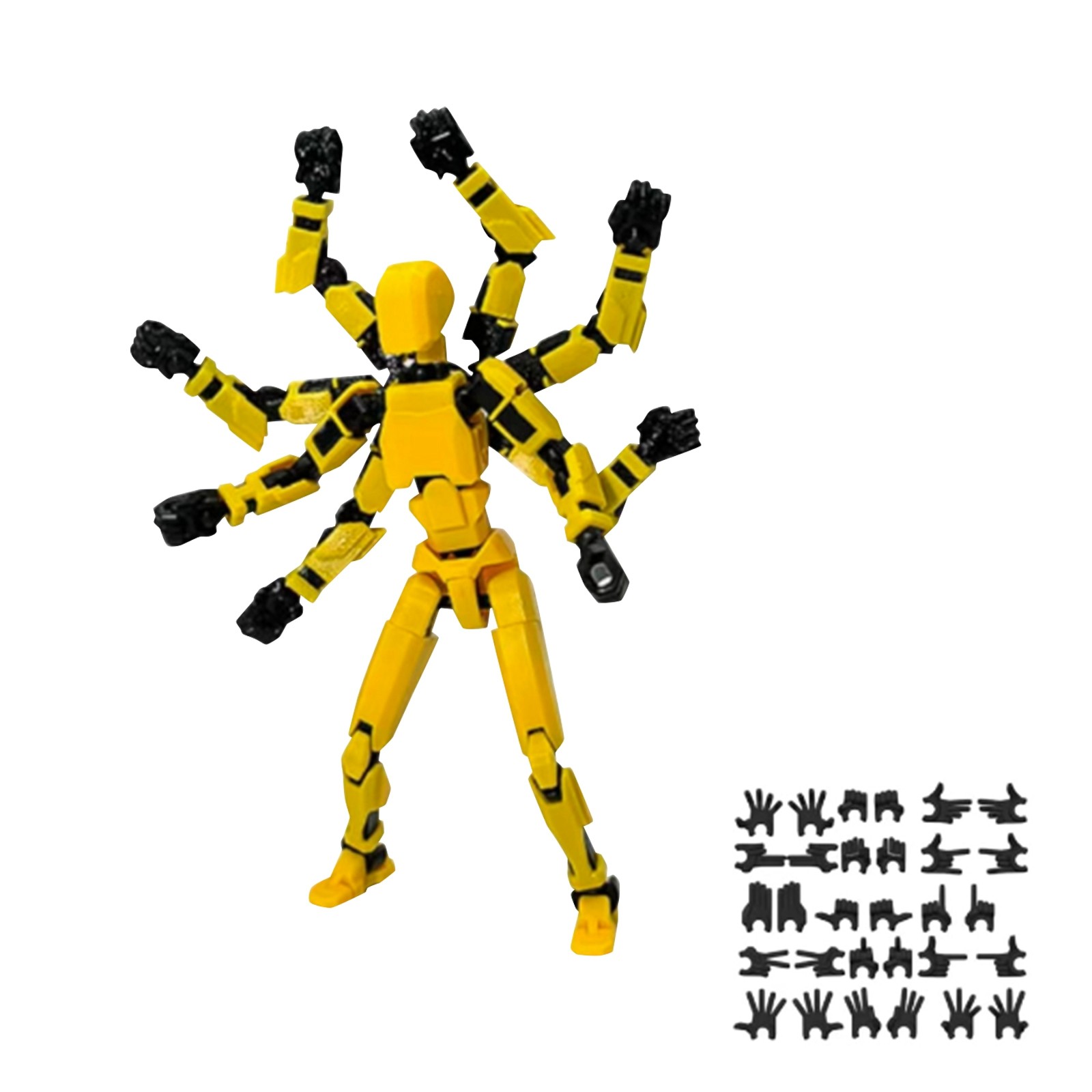 روبوت متحرك متعدد المفاصل مع 8 - مراجعة 3D Printing Action Figure وسعره