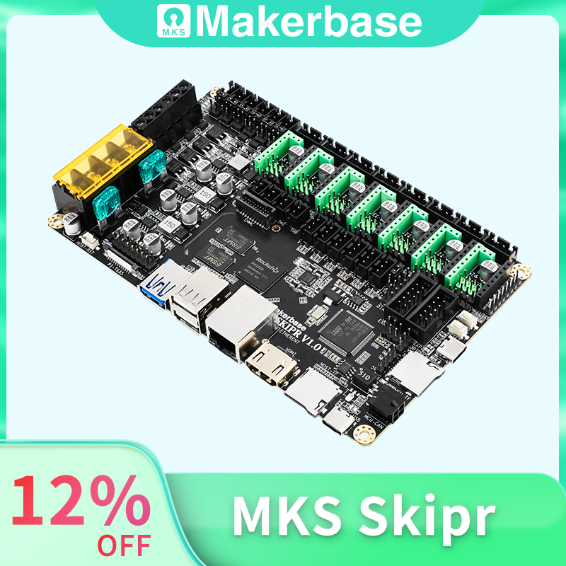 لوحة طابعة MKS SKIPR ثلاثية ال - مراجعة Raspberry Pi 3D Print وسعره