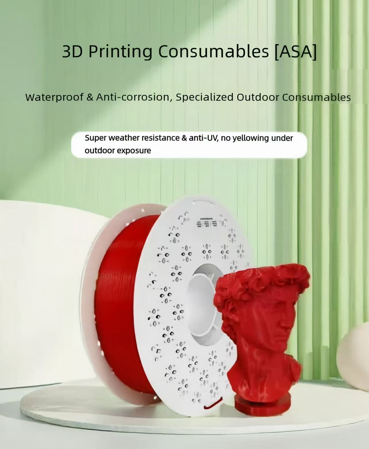 خيوط ASA بقطر 1.75 مم، 1 كجم،  - مراجعة Asa Filament Outdoor وسعره