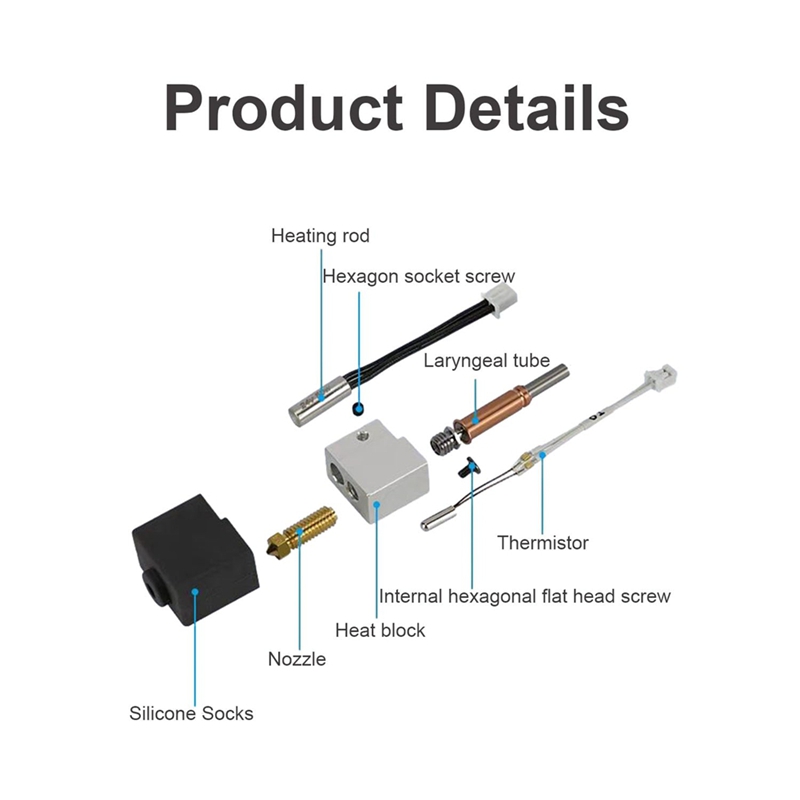 مجموعة رؤوس طباعة ثلاثية (هوت  - مراجعة 3D Printing Kit وسعره