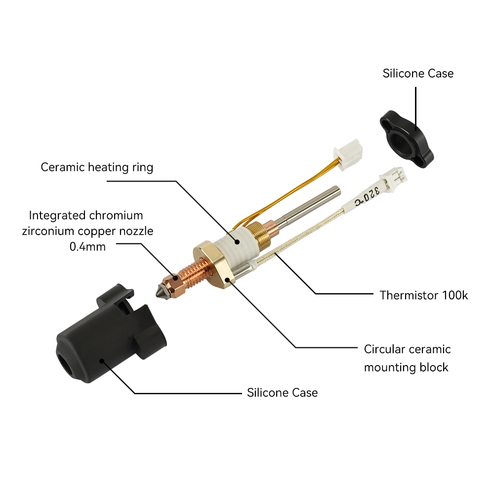 ل Creality K1C/K1 ماكس Hotend  - مراجعة 3D Printing Creality وسعره