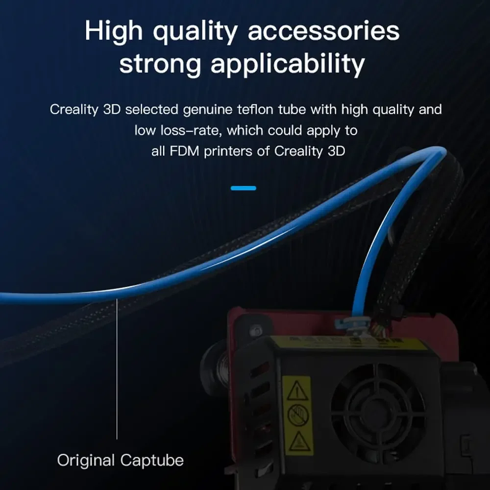أنابيب PTFE زرقاء من CREALITY  - مراجعة 3D Printing Creality وسعره