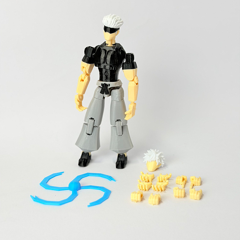 تمثال متحرك متعدد المفاصل لشخص - مراجعة 3D Printing Action Figure وسعره