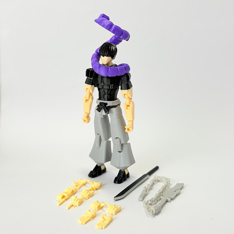 تمثال متحرك متعدد المفاصل لشخص - مراجعة 3D Printing Action Figure وسعره