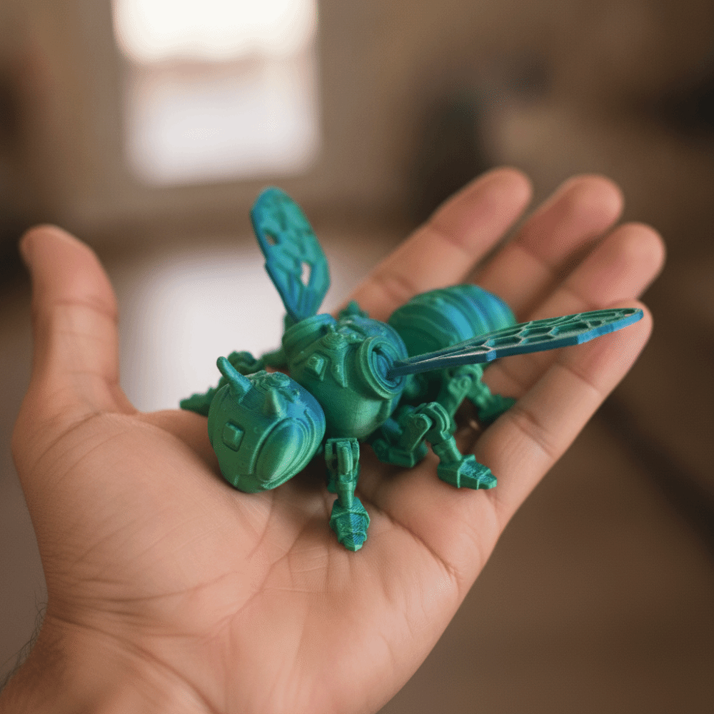 نموذج نحلة مطبوع ثلاثي الأبعاد - مراجعة 3D Printing Joints وسعره