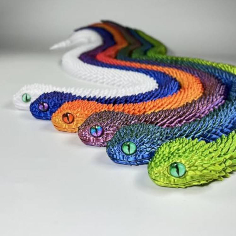 تمثال ثعبان واقعي جديد ثلاثي ا - مراجعة 3D Printing Joints وسعره